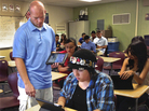 Coachella Valley High School math teacher Eddie Simoneau uses iPads with his students. Coachella Valley High School math teacher Eddie Simoneau uses iPads with his students.